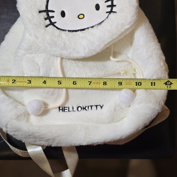 Hello Kitty Fluffy White and Pink Backpack - Picture 6 of 6